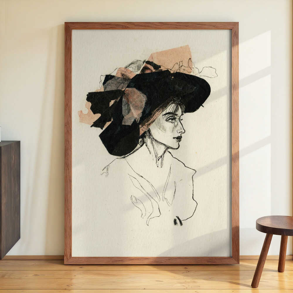 Woman In A Large Hat by Ute Rathmann