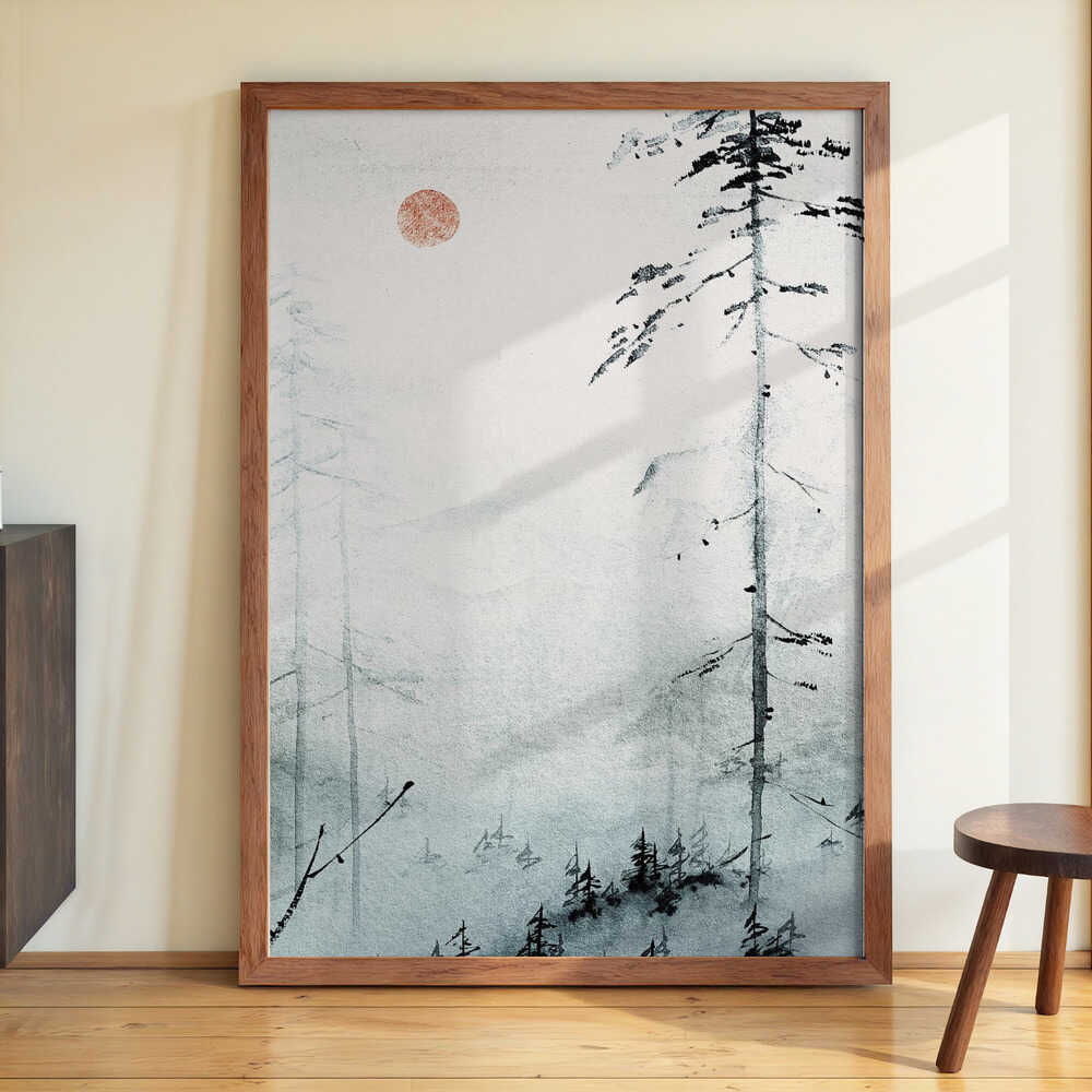 Serene Misty Pines von Treechild