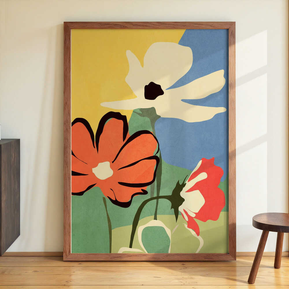 Moderne abstrakte Kunst Blumen von ThingDesign