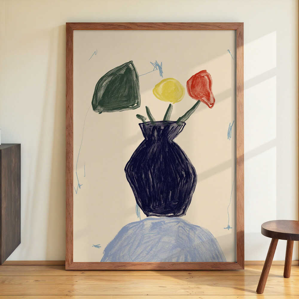 Vivid Vase Blooms by Treechild