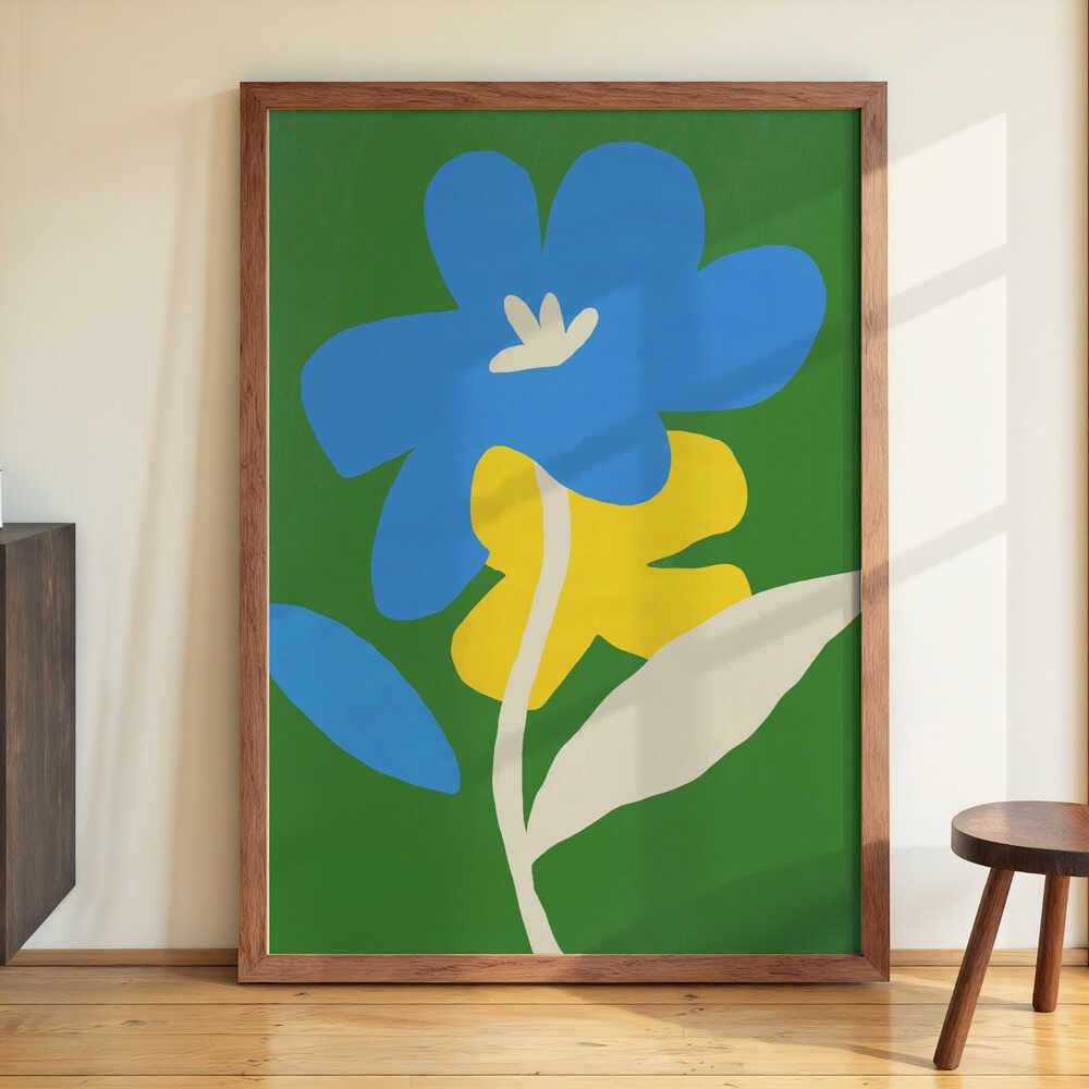 Contrast Blue And Yellow von Little Dean