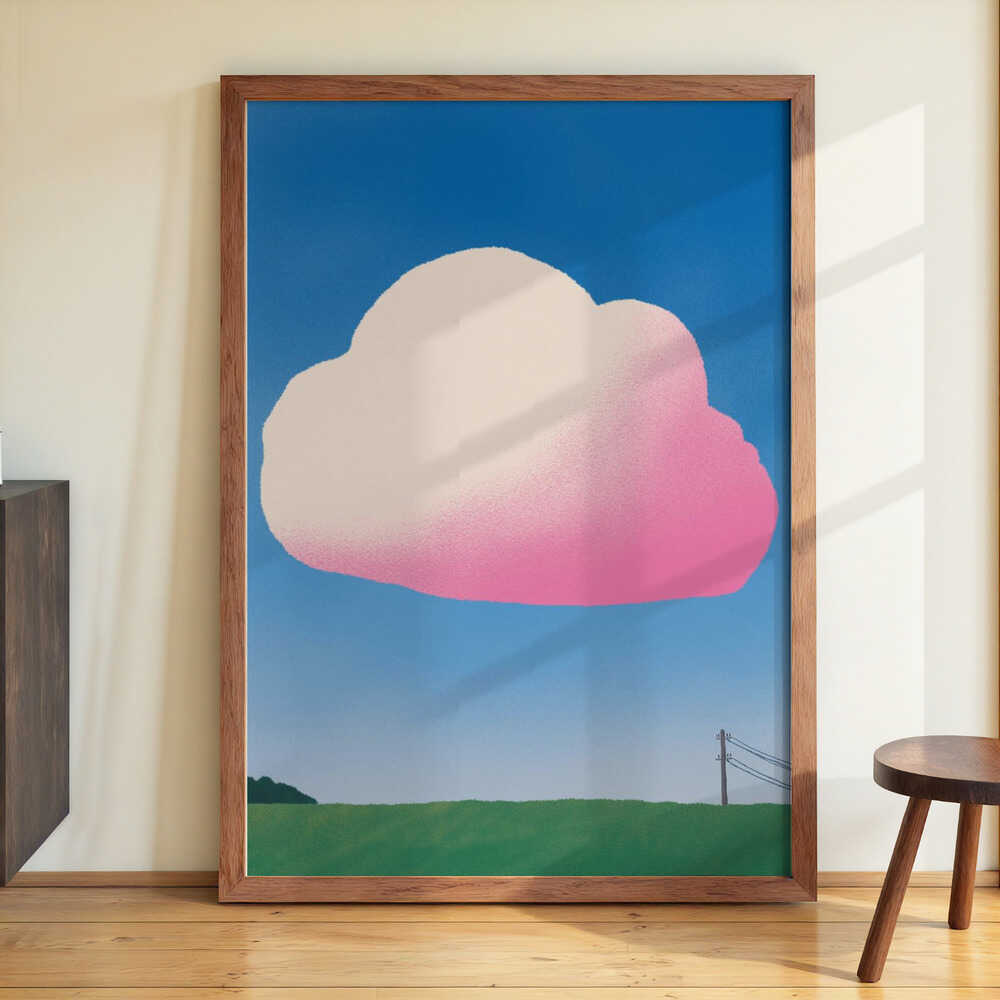 Rosa Farbverlaufswolke von Little Dean