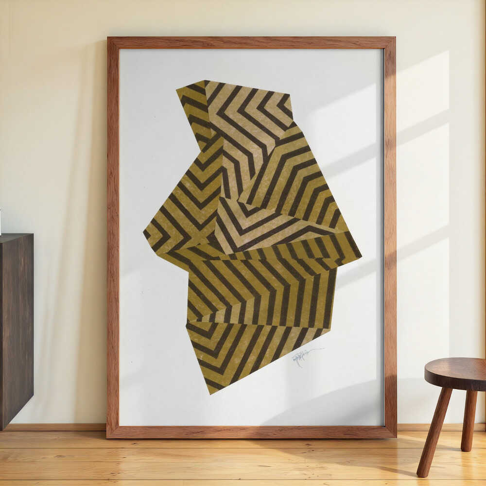 Zen Stone IV. (ochre version) by Paulina Vårregn