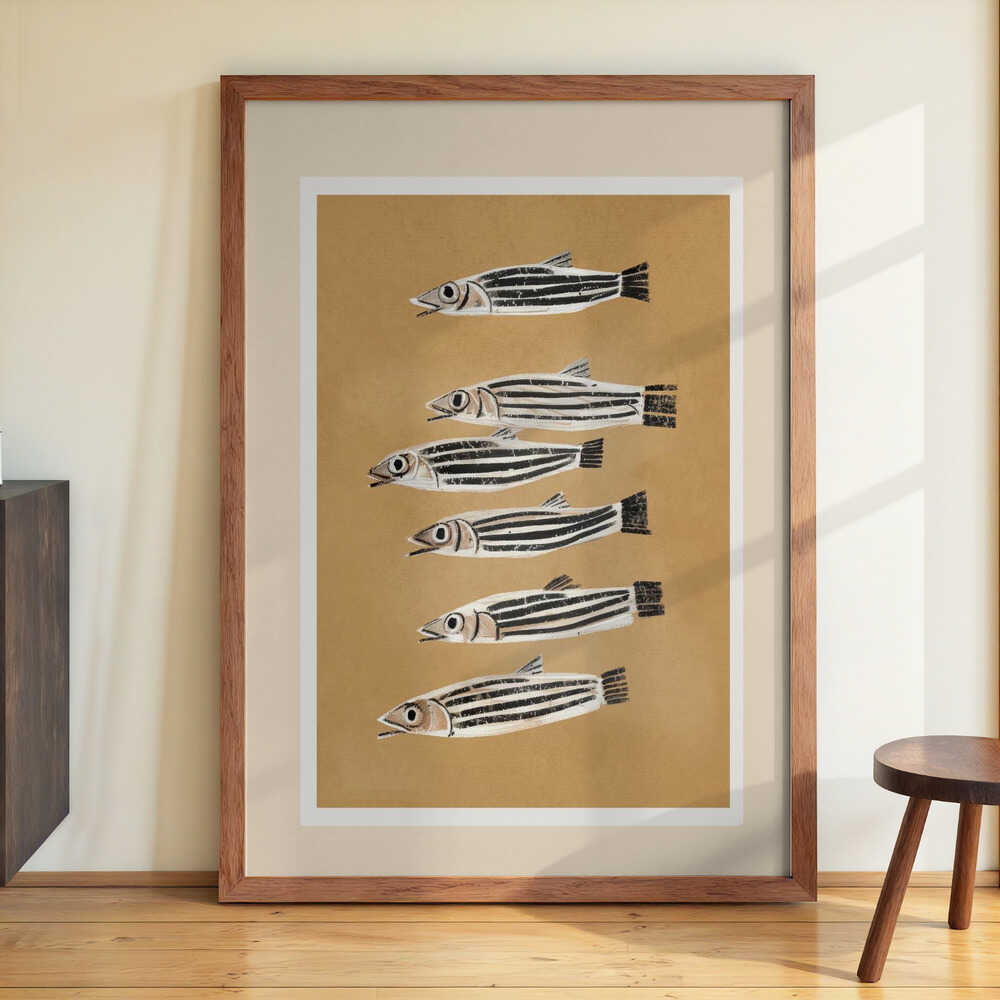 Minimal Fish Study by City Art