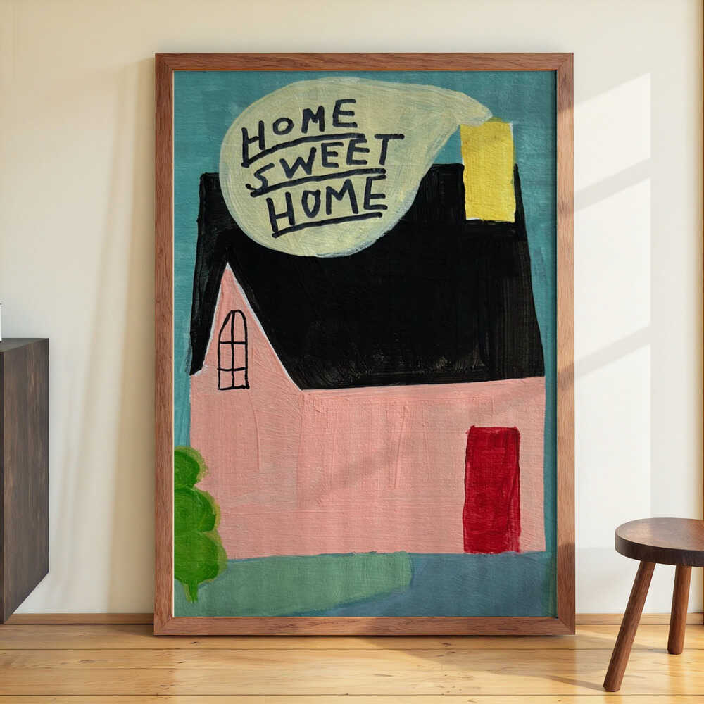 Pink House Home Sweet Home von Karin Lauria