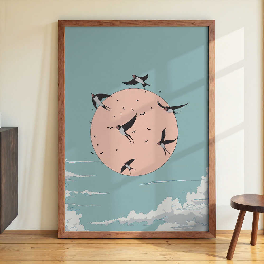 Swallows at Sunrise by Nicholas