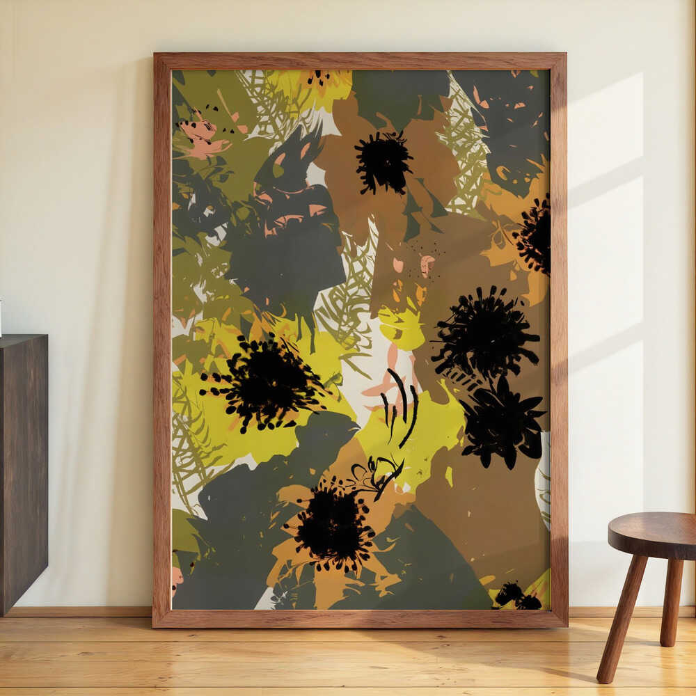 Yellow Ochre Florals by Uma Gokhale