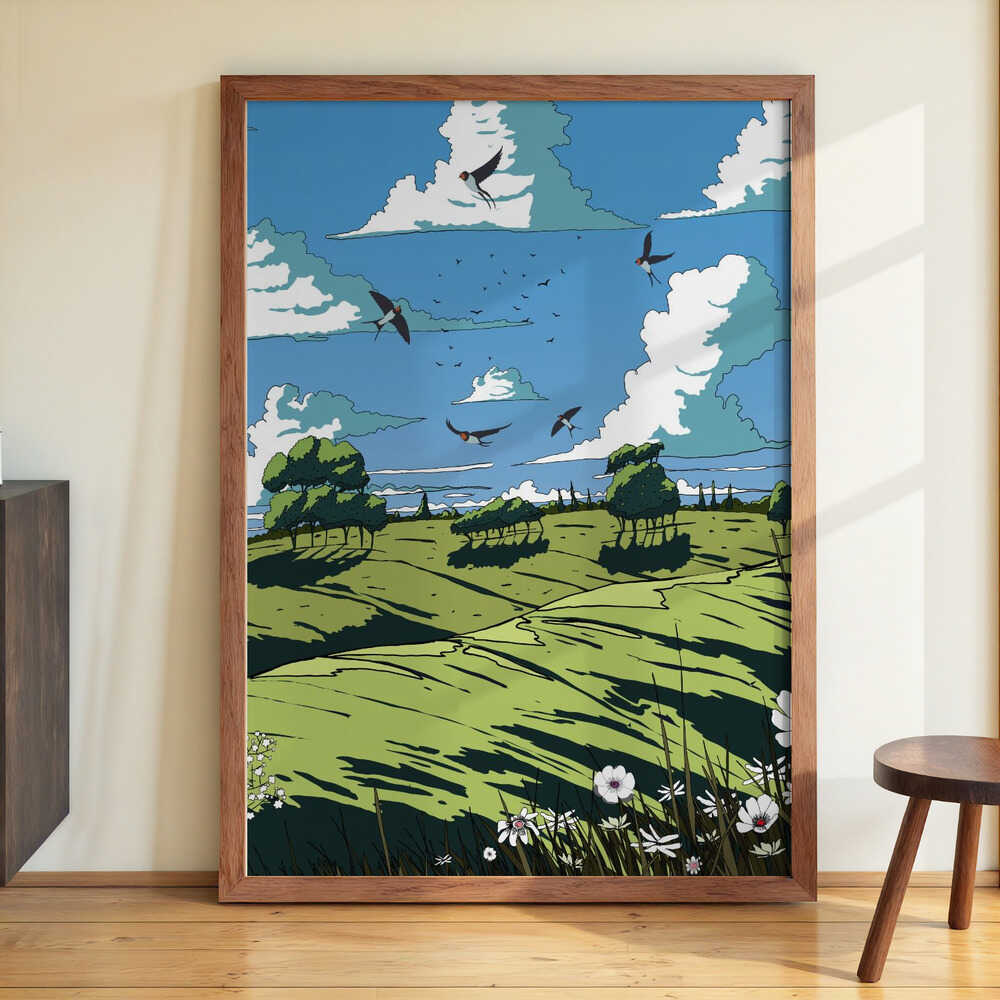 Landschaft im Sommer von Nicholas