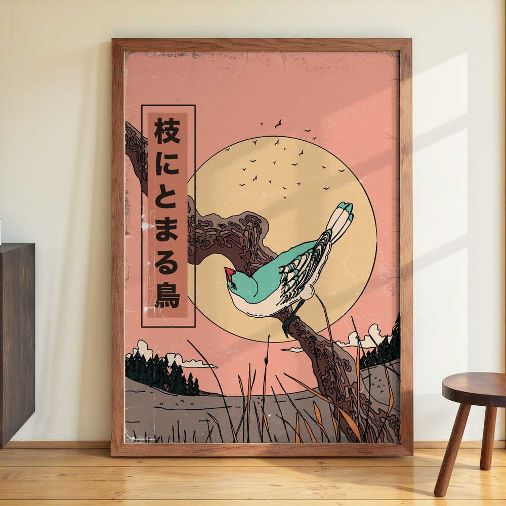 Vogel auf einem Ast von Nicholas