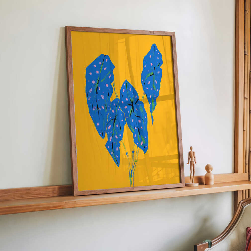 Begonia Maculata Blau und Gelb von Francesco Gulina