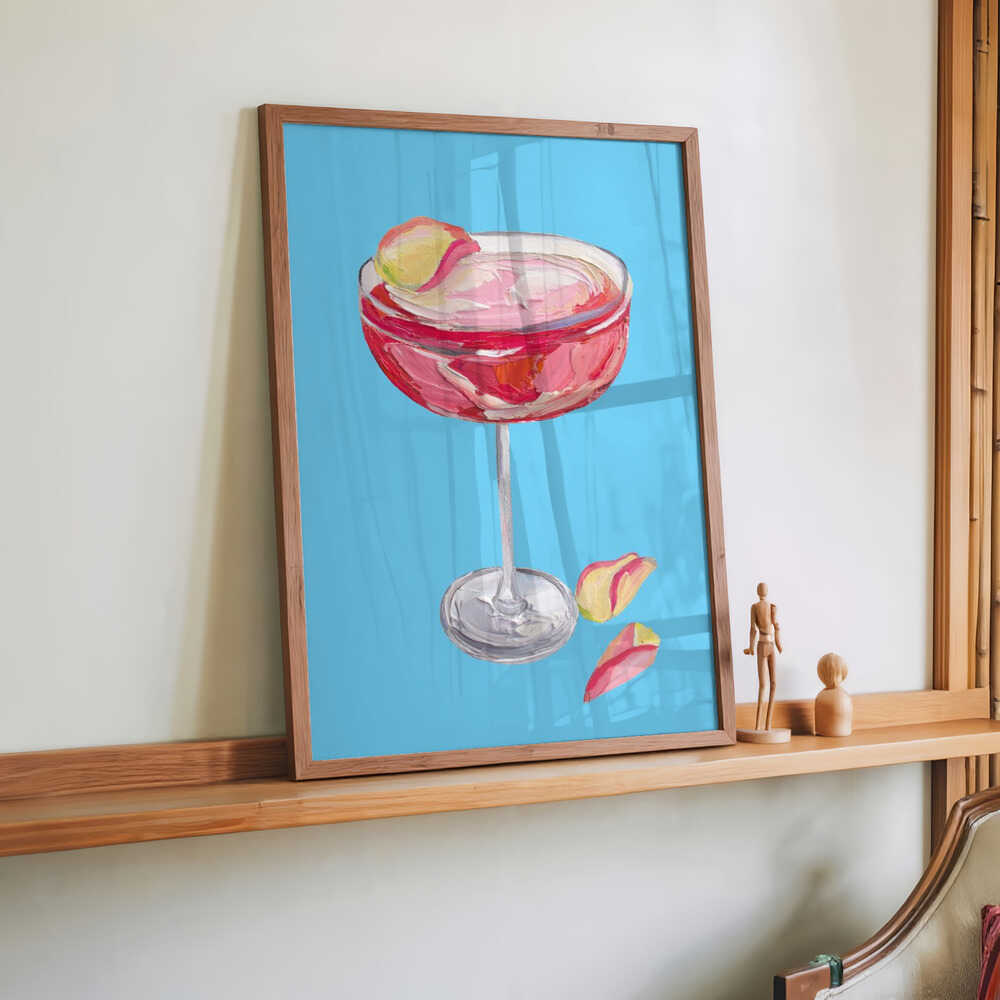 Sparkling Rose Gin Cocktail by Alice Straker