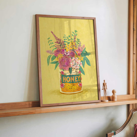 Flowers In a vintage Honey Can by Raissa Oltmanns