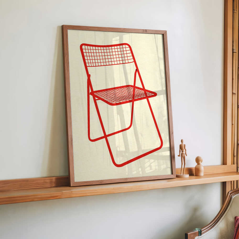 Ted Net Chair Red by Rosi Feist