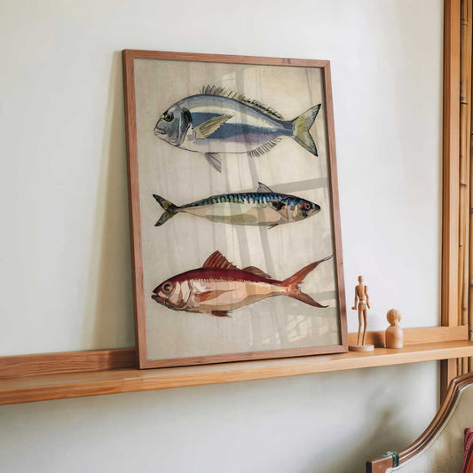 Trio of Ocean Life by Emel Tunaboylu