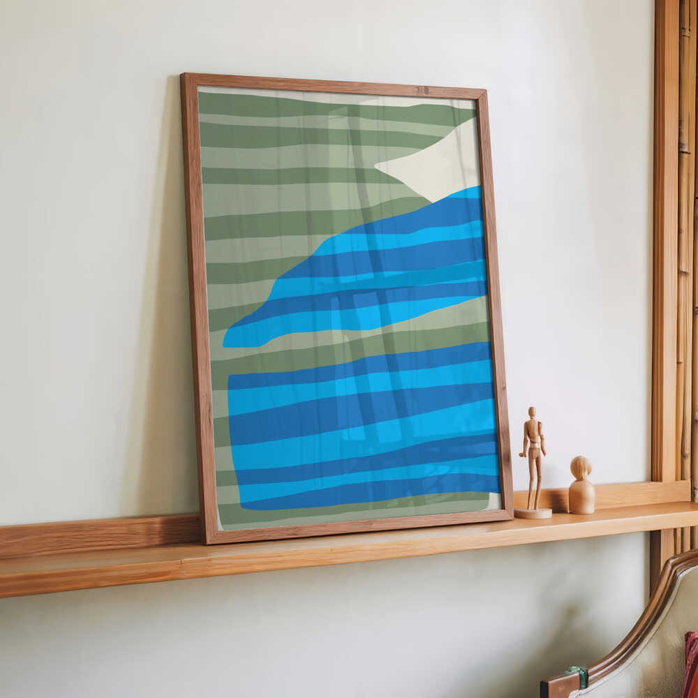 Abstract Stripe Minimal Collage by Little Dean