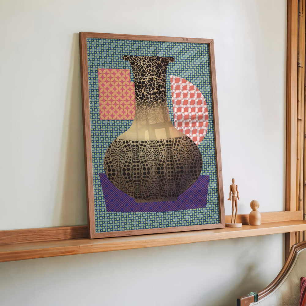 Yellow Vase and Purple Mat by Little Dean