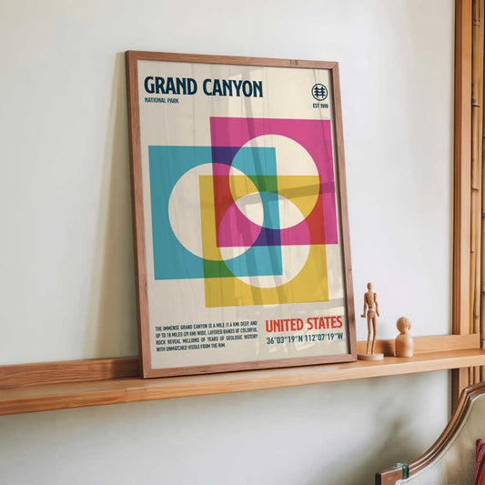 Grand Canyon National Park Reiseposter von Retrodrome