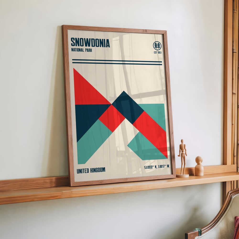 Snowdonia National Park Travel Poster by Retrodrome