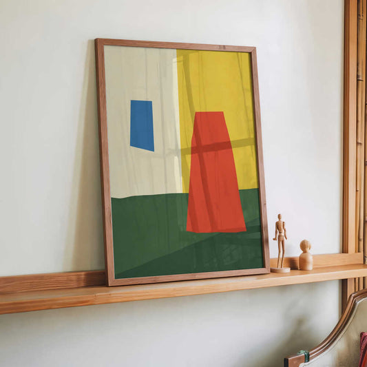 Kühne geometrische Formen und leuchtende Farben von Little Dean