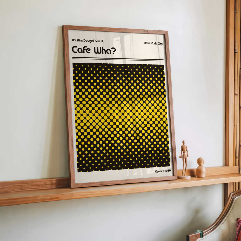 Cafe Wha Retro Poster by Retrodrome