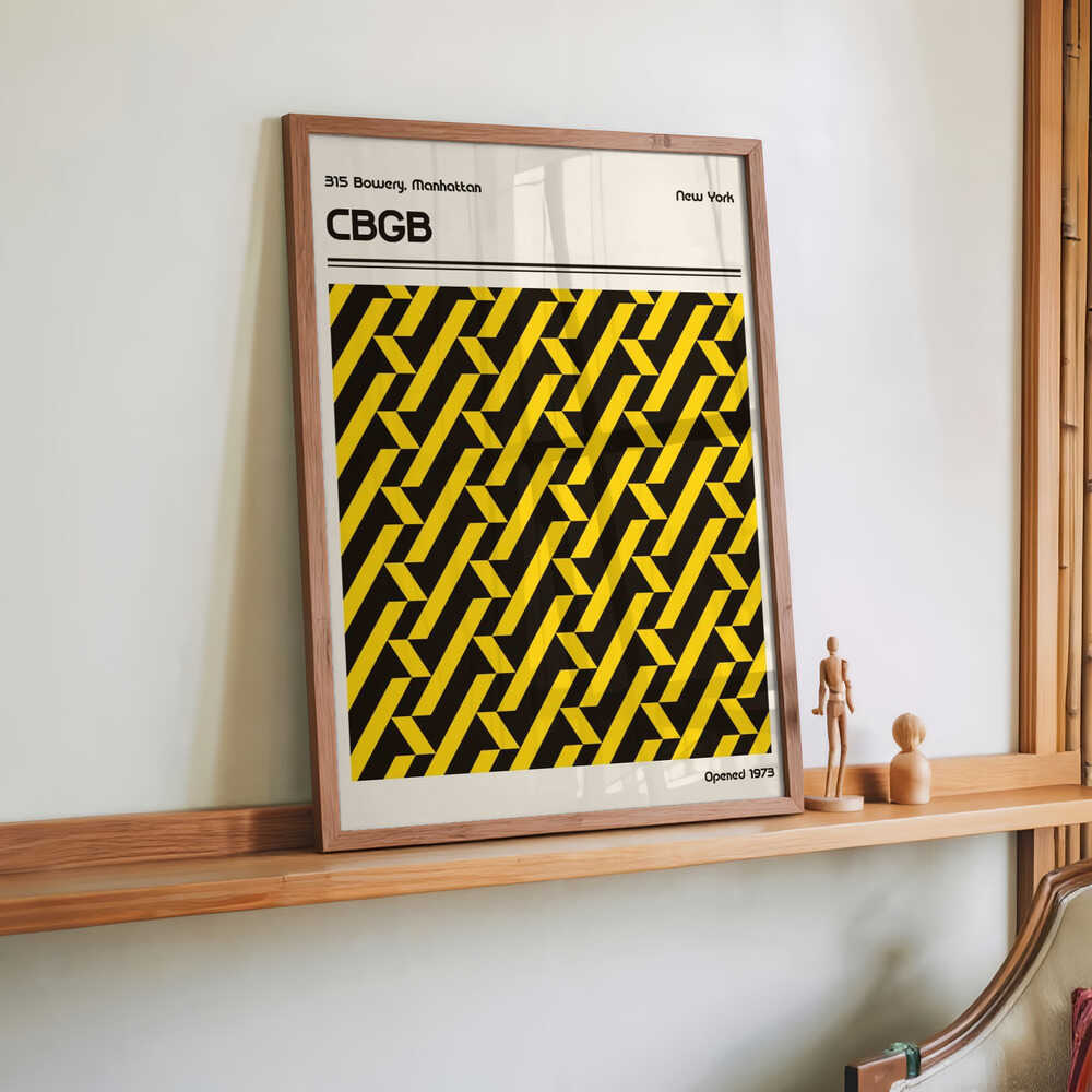 CBGB Veranstaltungsort Poster von Retrodrome