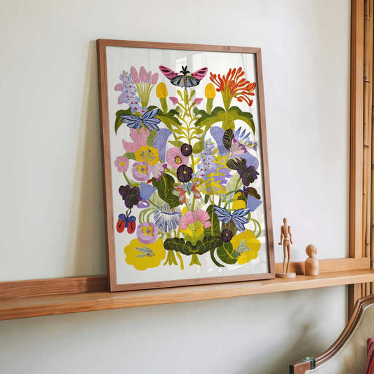 Abstract Autumn Floral by Rafaela Mascaro