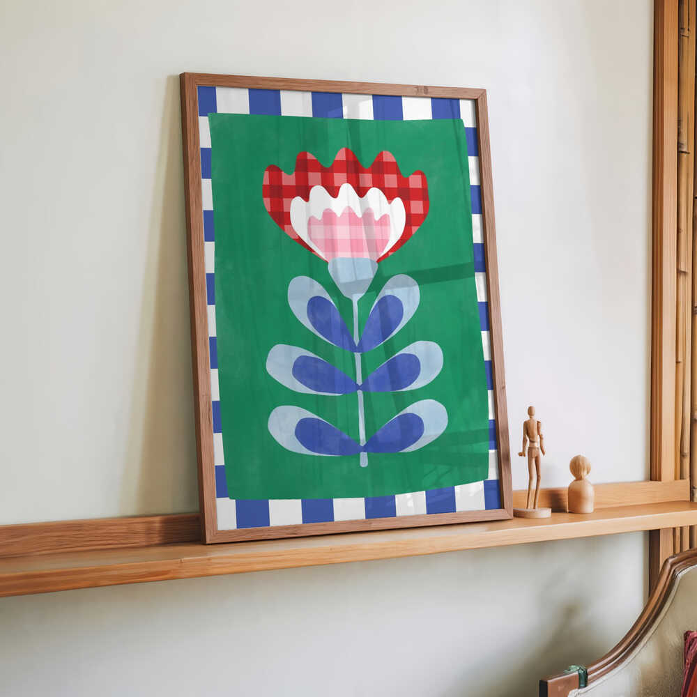 Floral Design with Bold Geometric Shapes by Elena Ristova