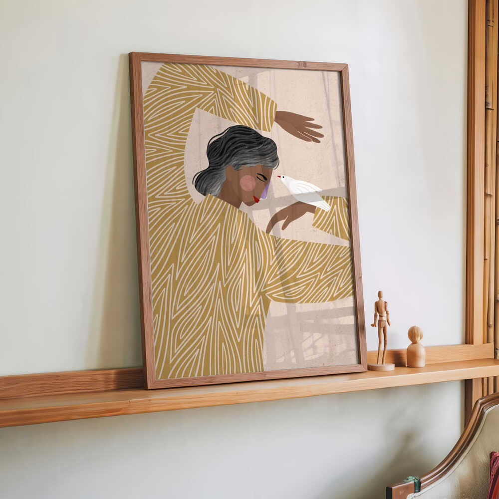 The Woman With a Bird by Bea Müller