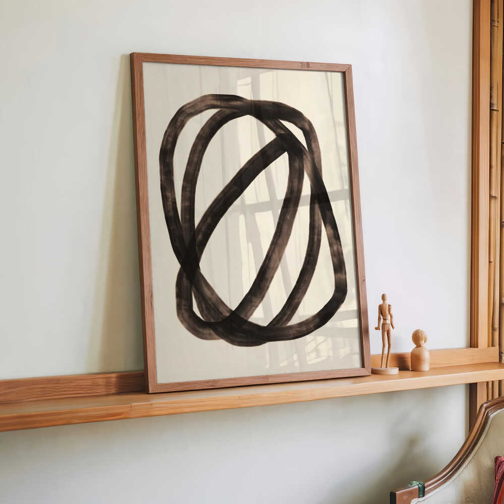 overlapping black loops by Little Dean