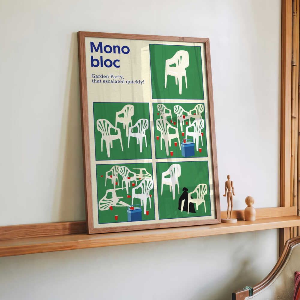 Poster Monobloc Five Squares by Rosi Feist