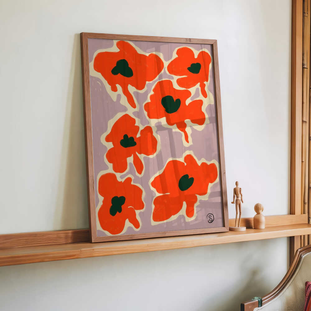 Vibrant Poppy Flowers by Sandra Poliakov