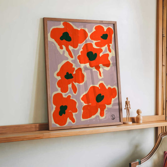 Vibrant Poppy Flowers by Sandra Poliakov