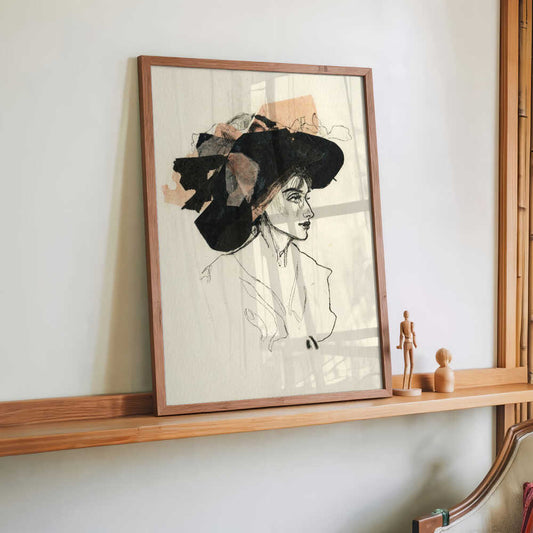 Woman In A Large Hat by Ute Rathmann