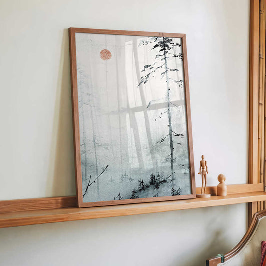 Serene Misty Pines von Treechild