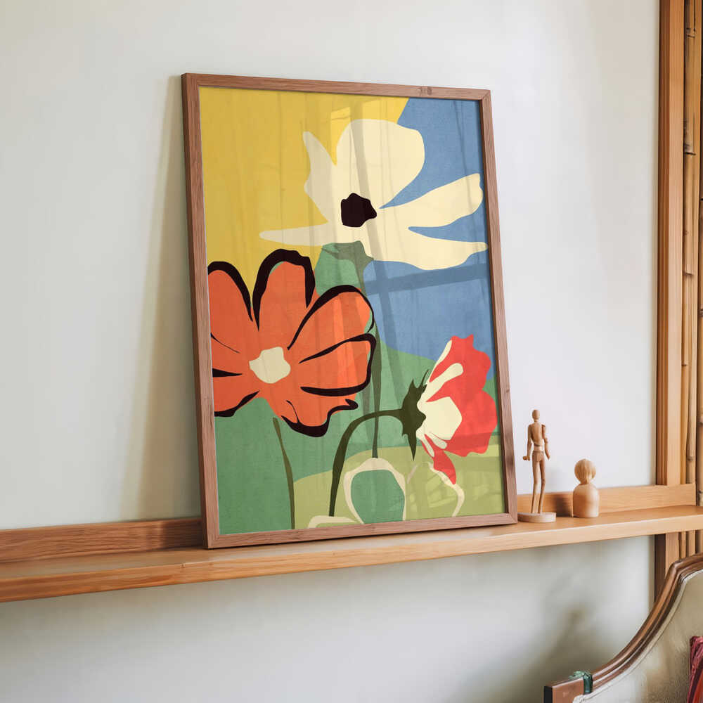 Moderne abstrakte Kunst Blumen von ThingDesign