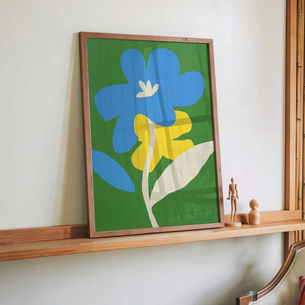 Contrast Blue And Yellow von Little Dean