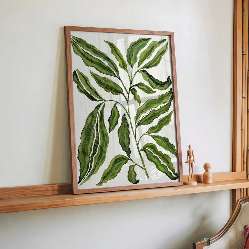Sprig Of Leaves von Susan Black