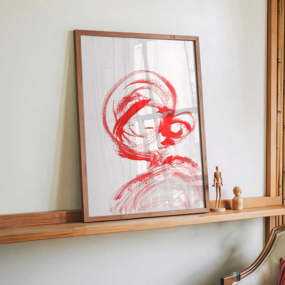 Swirling Red Essence by Santhosh ch