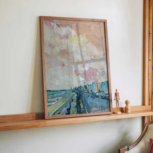 Pastellfarbene Skyline Drift von Alice White