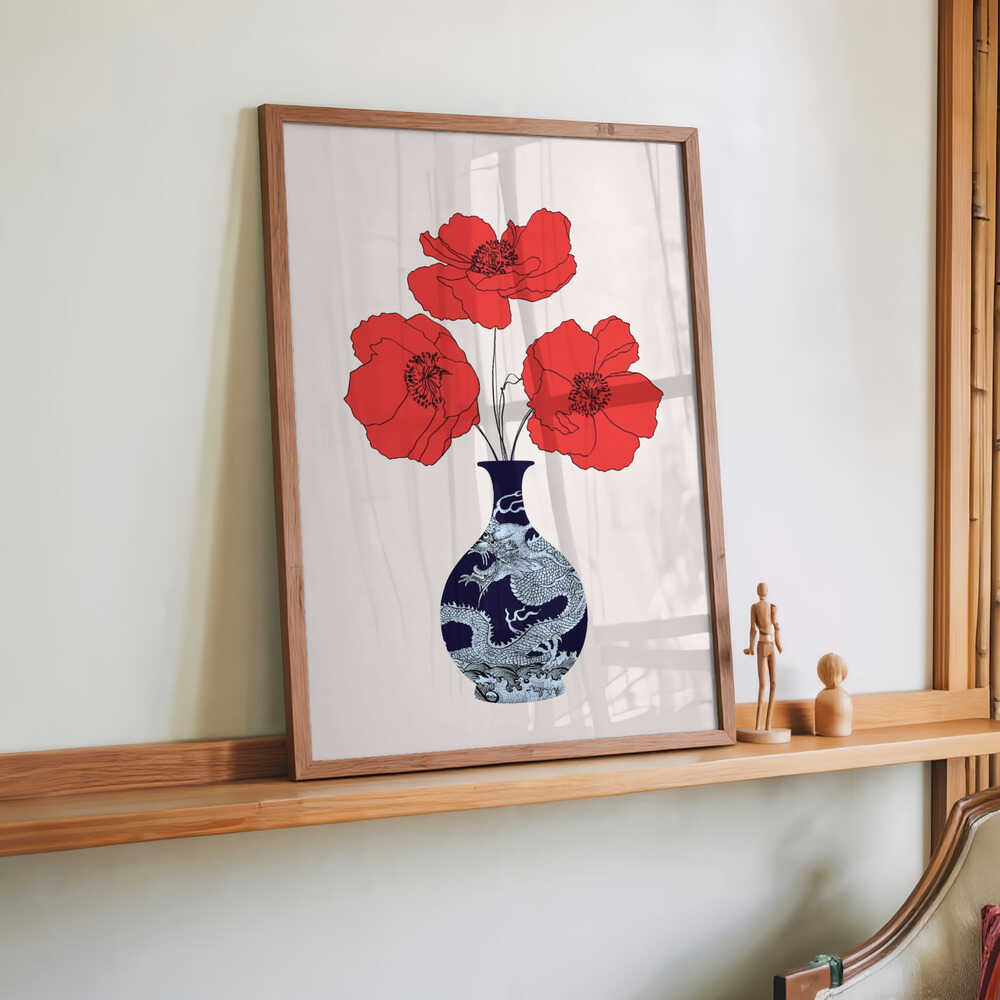 Three Poppies by CATS AND DOTZ