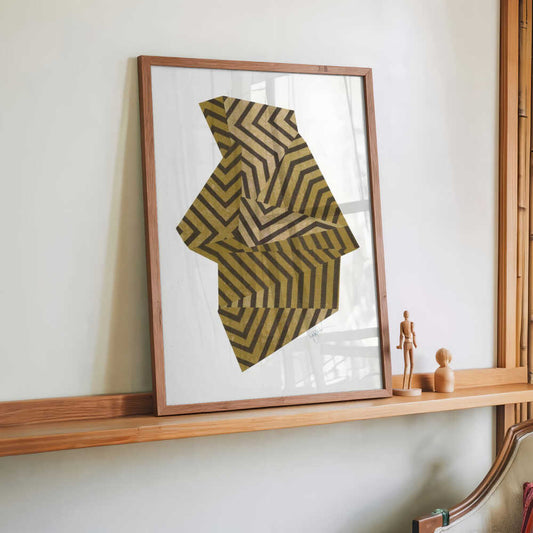 Zen Stone IV. (ochre version) by Paulina Vårregn