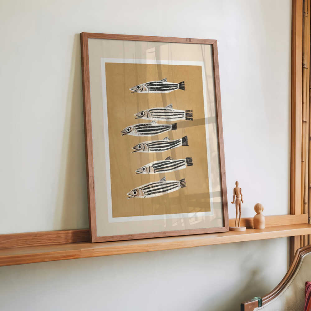 Minimal Fish Study by City Art