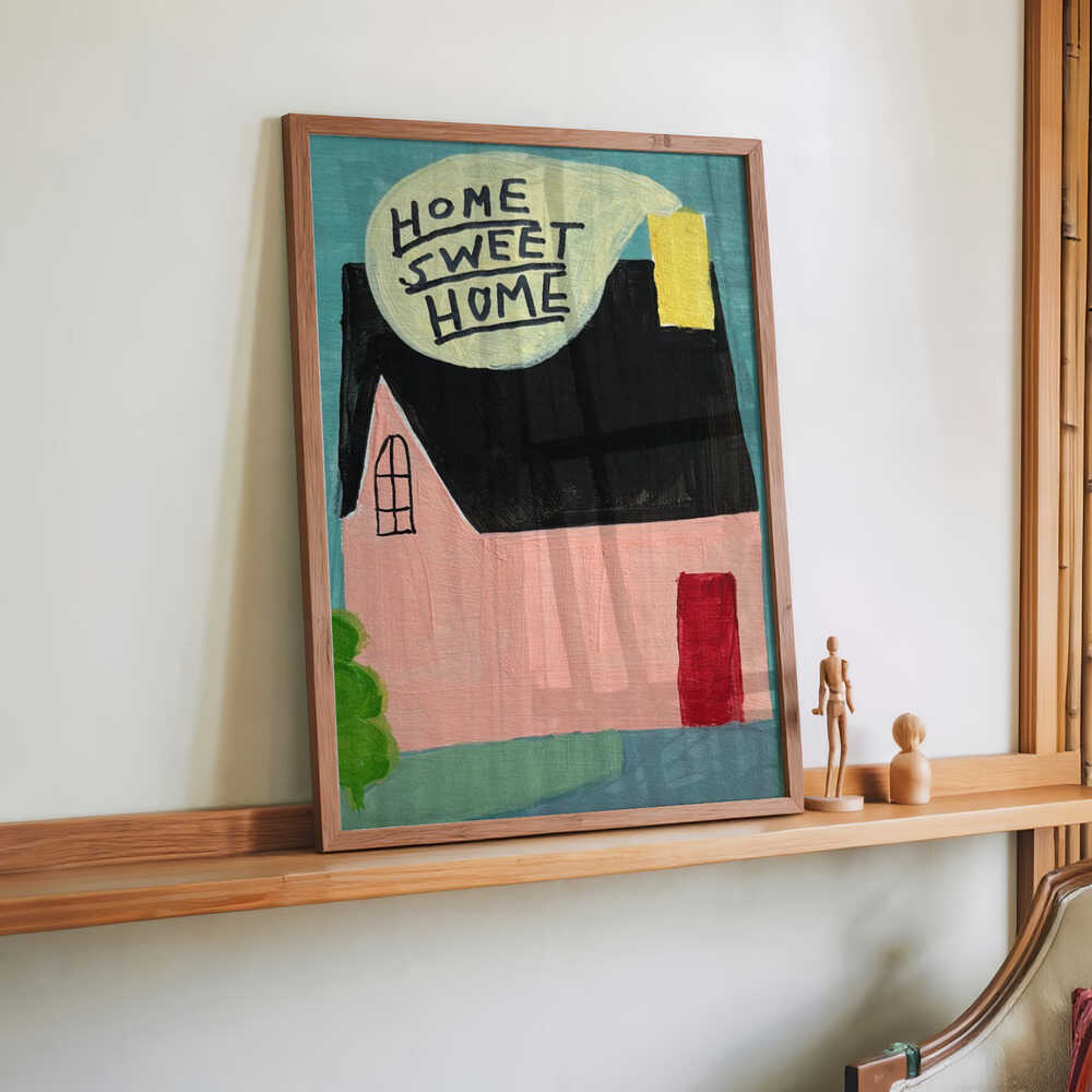 Pink House Home Sweet Home von Karin Lauria