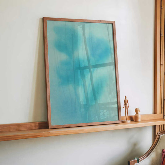 Aqua Bloom Silhouette by Frida Floral Studio