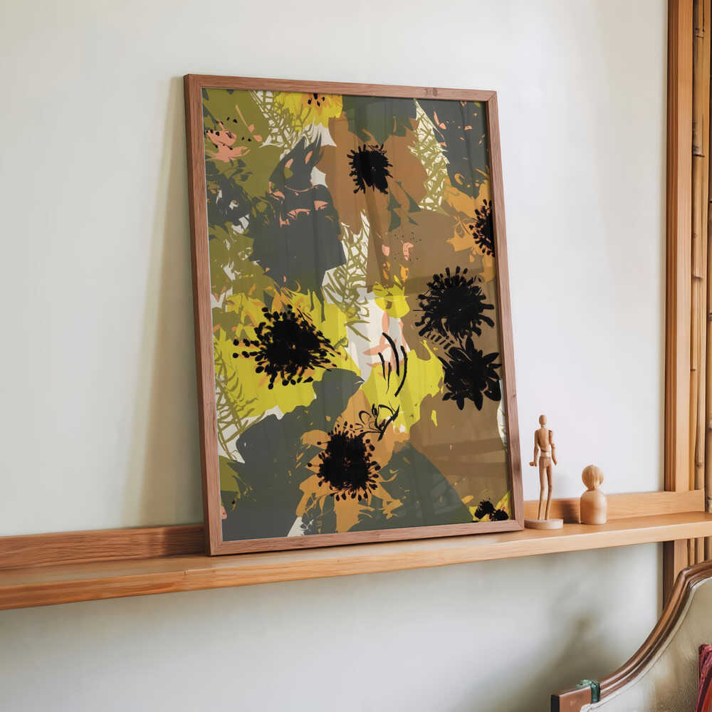 Yellow Ochre Florals by Uma Gokhale