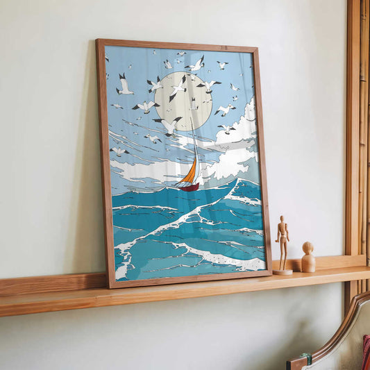 Seelandschaft und Möwen von Nicholas