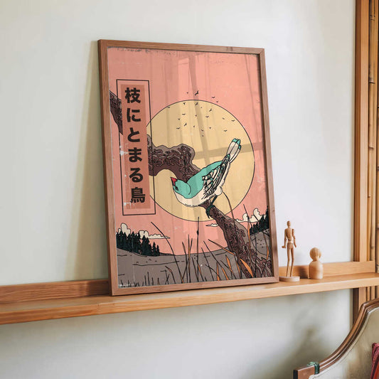 Vogel auf einem Ast von Nicholas