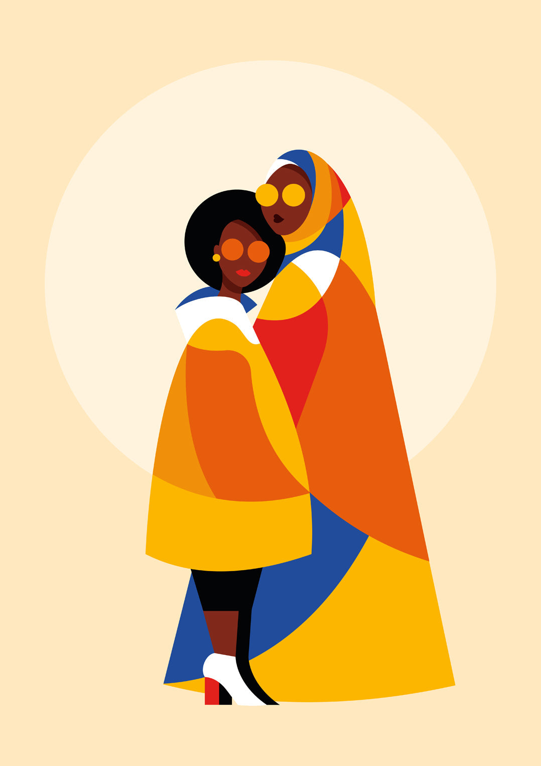 Mother and Daughter by Sofia Doudine