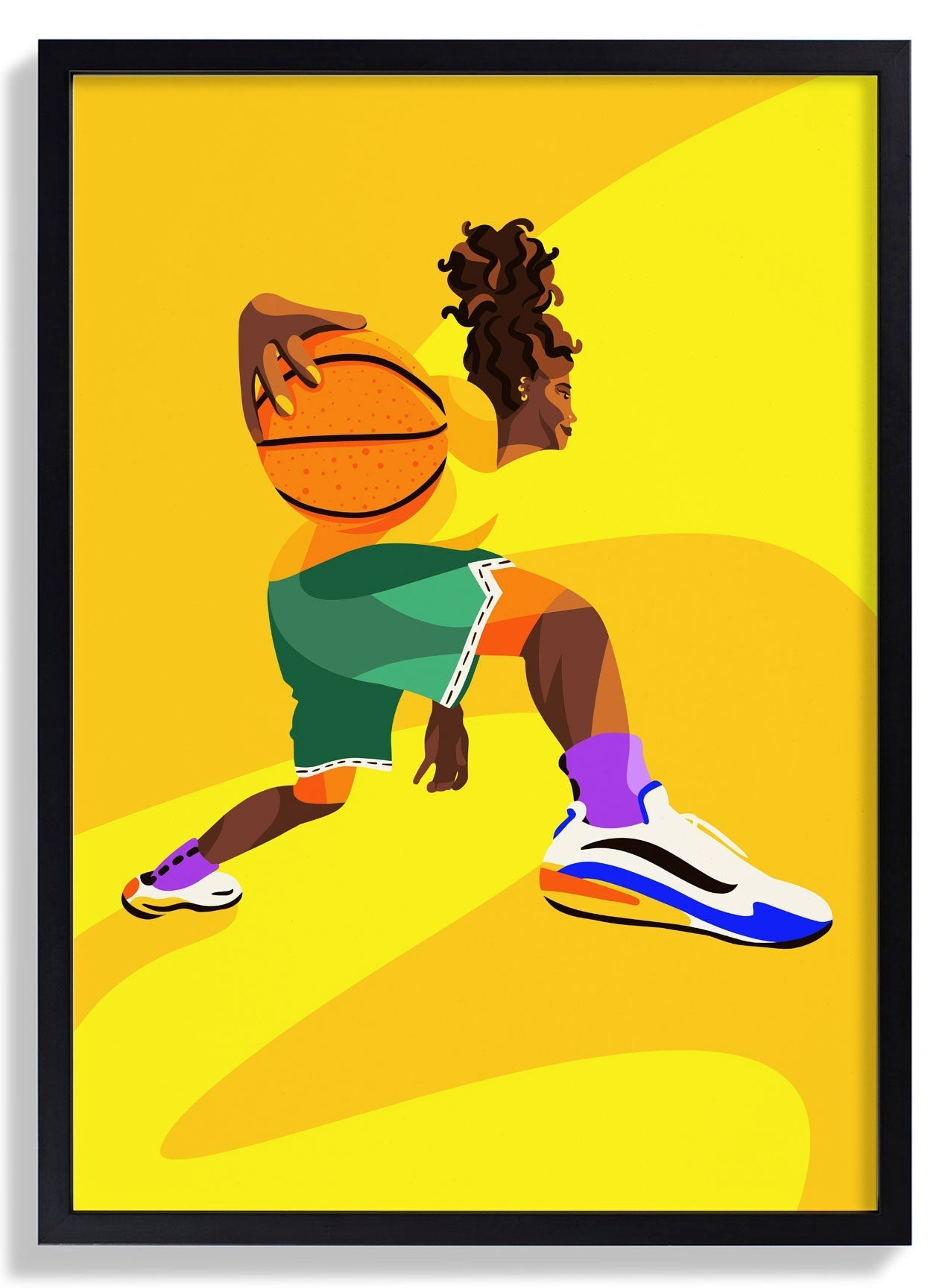 Basketball player by Sofia Doudine