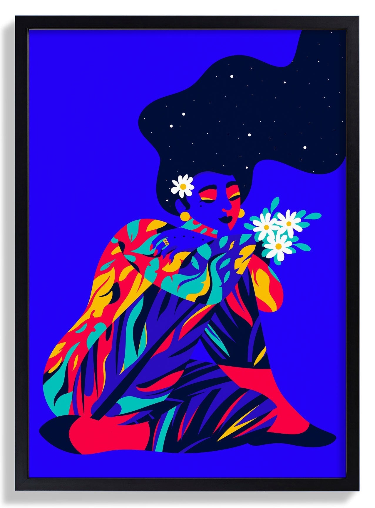 Tag der Erde blau von Sofia Doudine